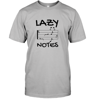 Lazy Notes (Black) - Hanes Adult Tagless® T-Shirt