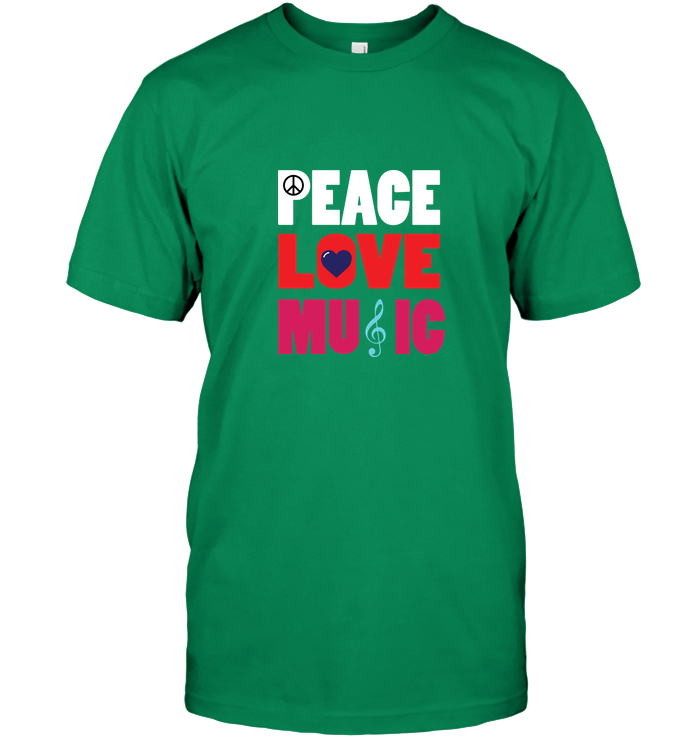 Peace Love Music - Hanes Adult Tagless® T-Shirt