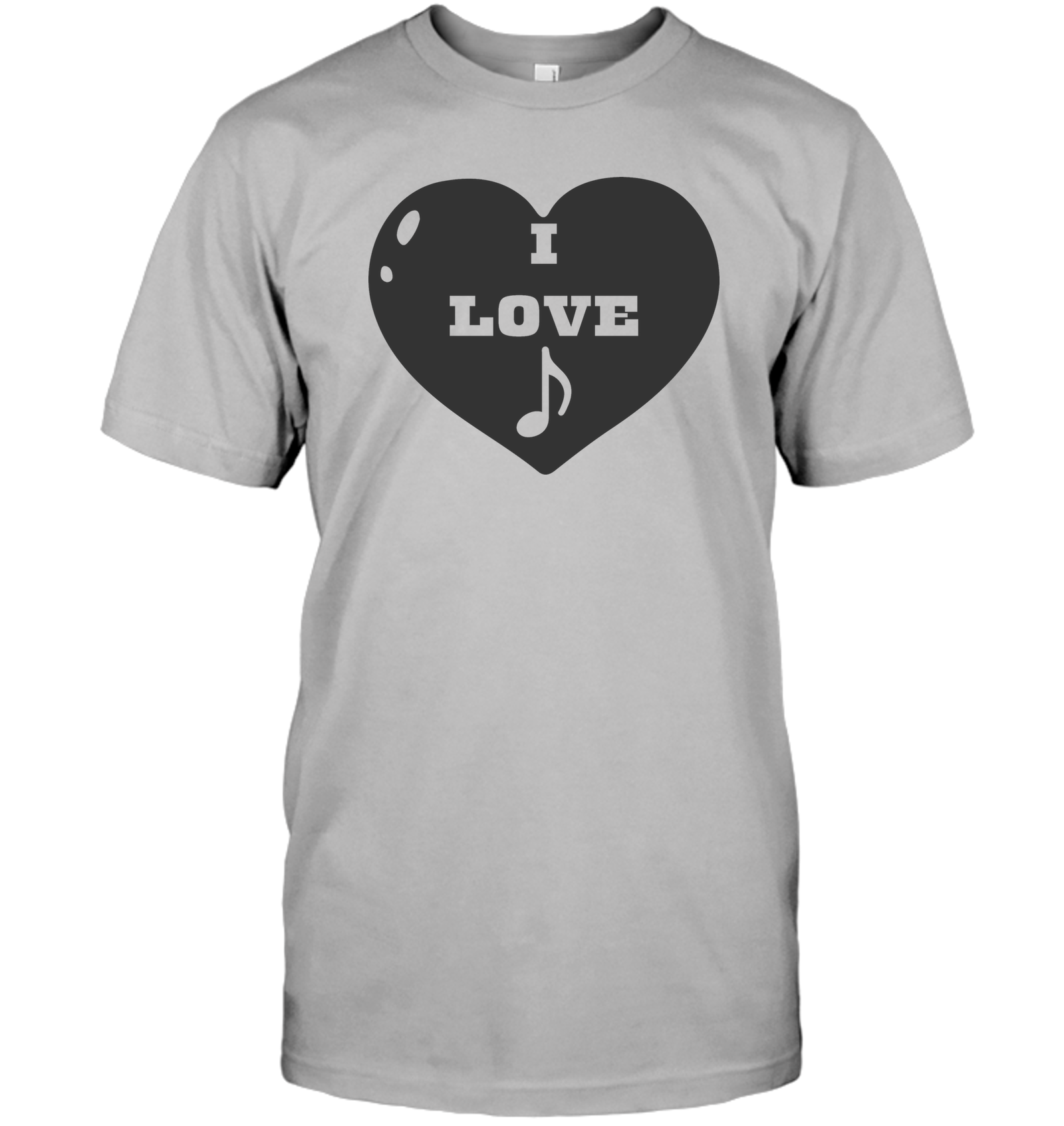 I Love Note Heart - Hanes Adult Tagless® T-Shirt