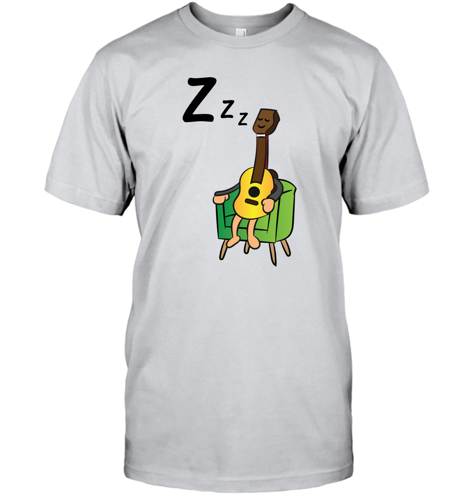 Sleeping Guitar - Hanes Adult Tagless® T-Shirt
