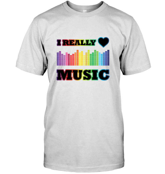 I Really Love Music - Hanes Adult Tagless® T-Shirt