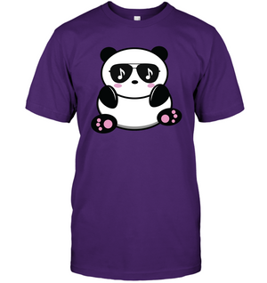 Cool Music Loving Panda feeling the beat - Hanes Adult Tagless® T-Shirt
