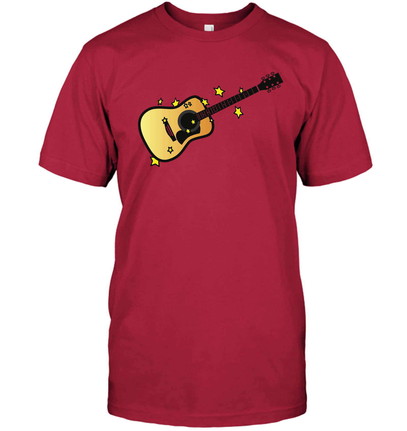 Acoustic Guitar in the Stars - Hanes Adult Tagless® T-Shirt