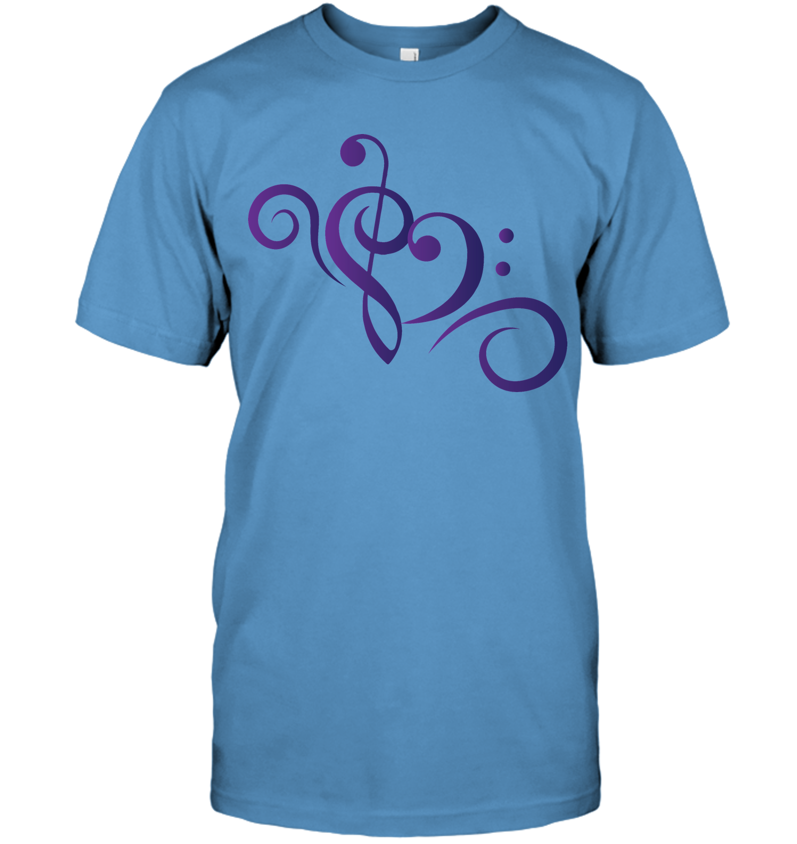Treble Bass Heart Swirl - Hanes Adult Tagless® T-Shirt