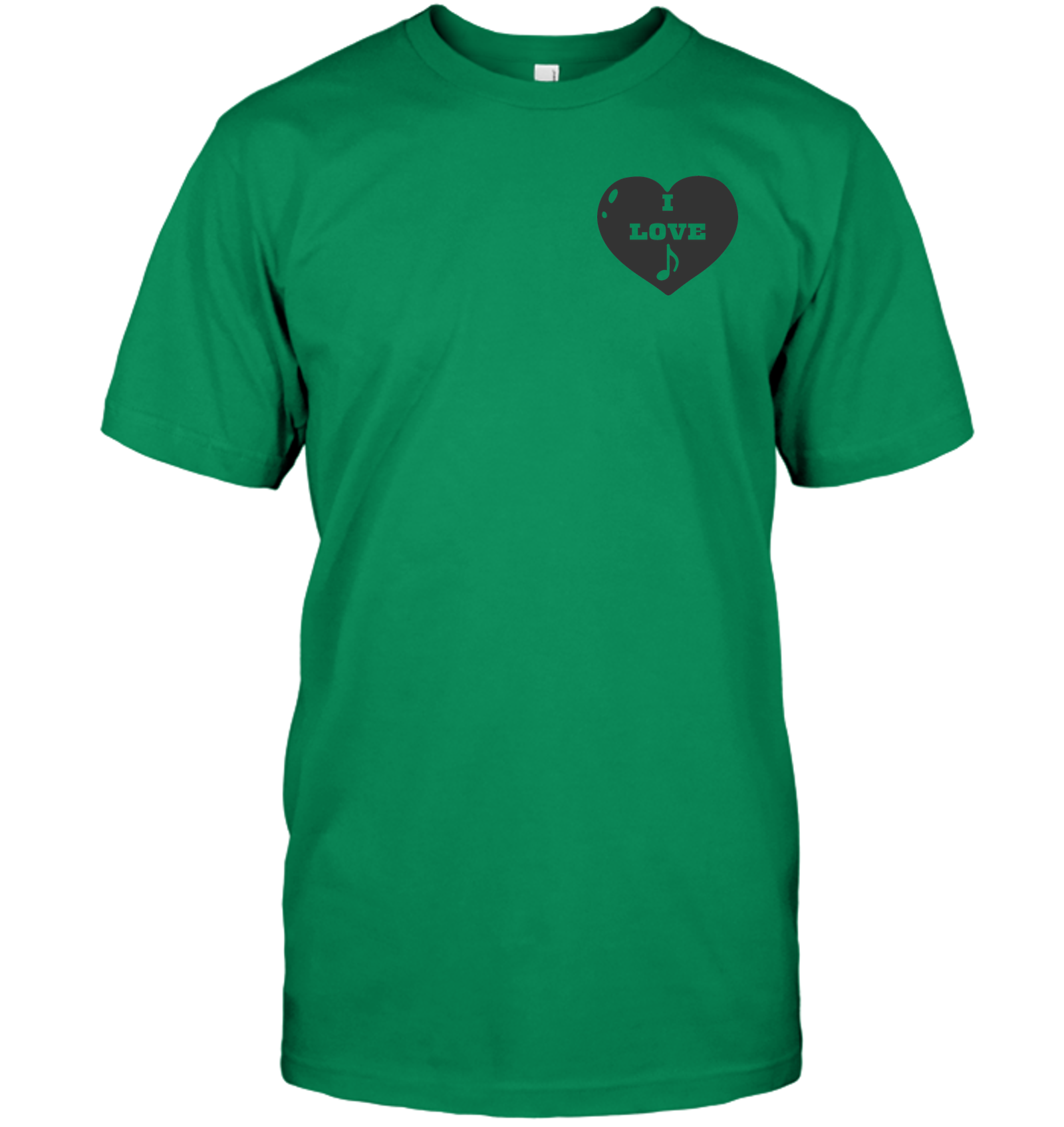 I Love Note Heart (Pocket Size) - Hanes Adult Tagless® T-Shirt