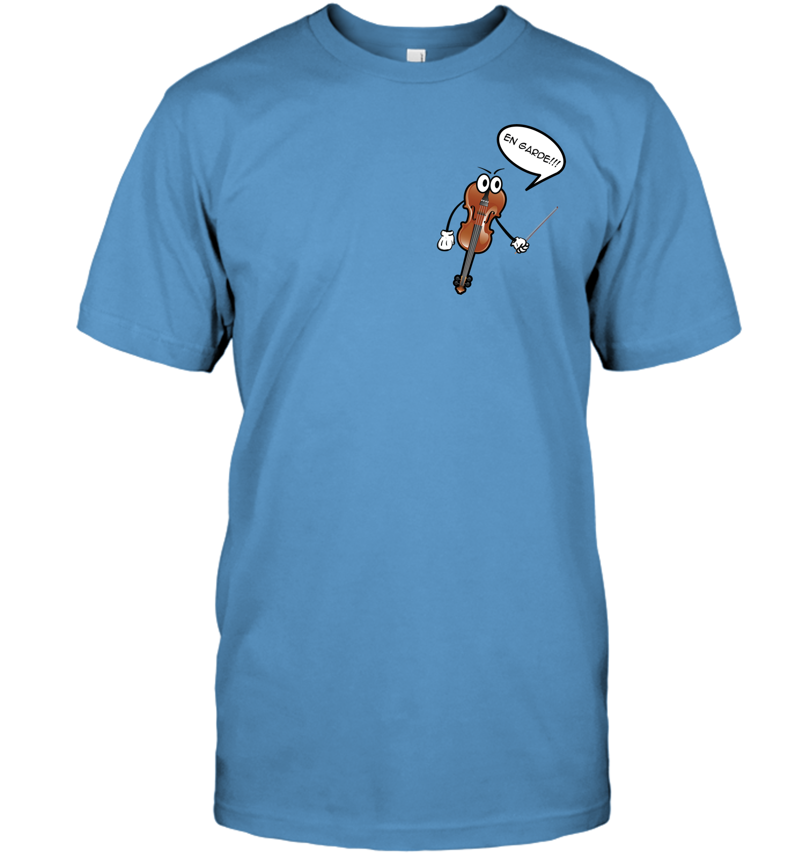 Mr. Violin (Pocket Size) - Hanes Adult Tagless® T-Shirt