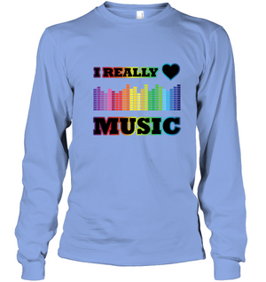 I Really Love Music - Gildan Adult Classic Long Sleeve T-Shirt