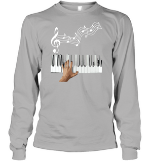 Playin the Keyboard - Gildan Adult Classic Long Sleeve T-Shirt