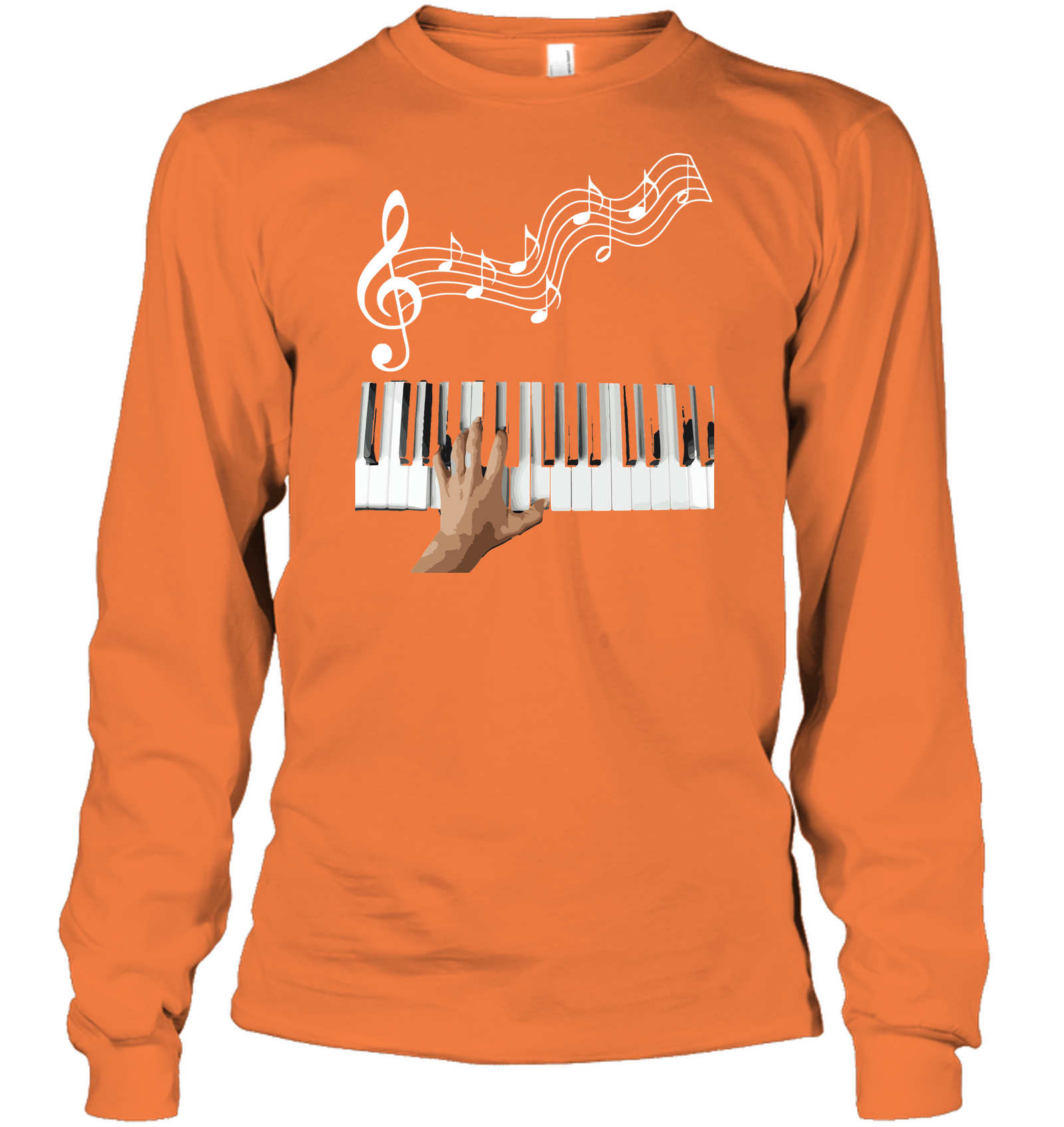 Playin the Keyboard - Gildan Adult Classic Long Sleeve T-Shirt