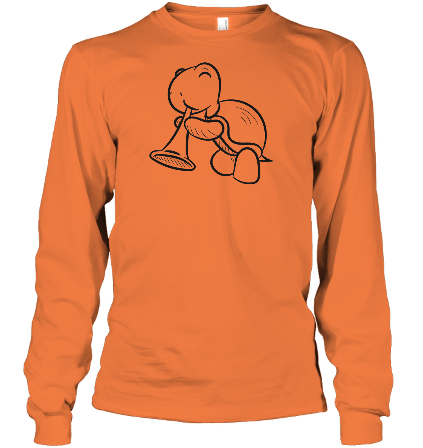 Turtle with Trumpet - Gildan Adult Classic Long Sleeve T-Shirt