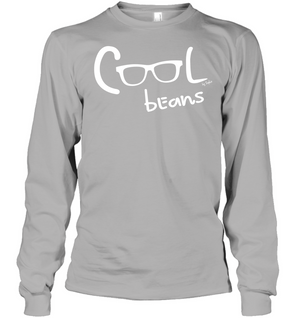 Cool Beans - White  - Gildan Adult Classic Long Sleeve T-Shirt