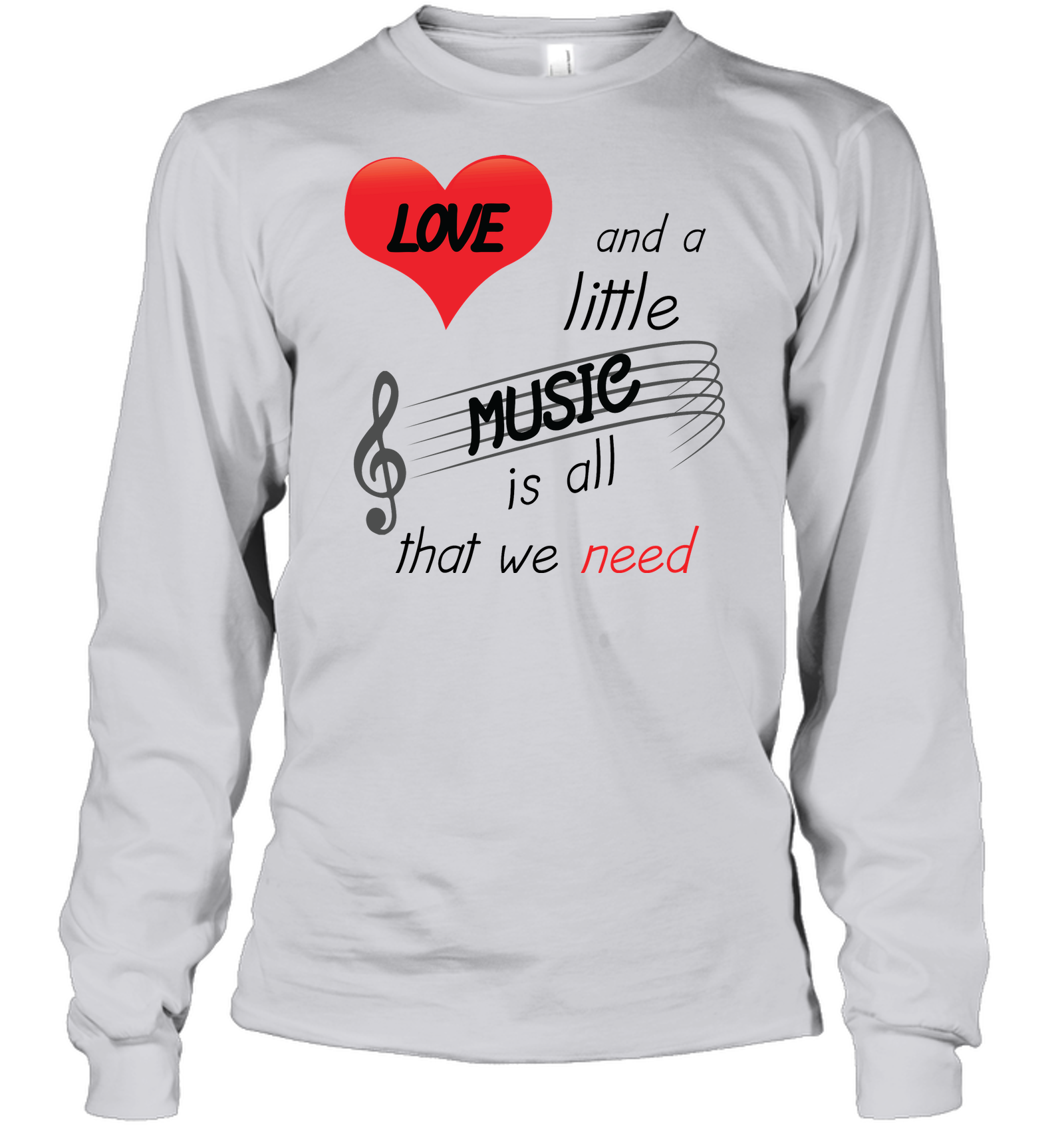Love and a Little Music is all that we need - Gildan Adult Classic Long Sleeve T-Shirt