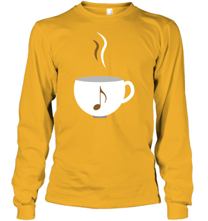 I Love Coffee with a splash of music - Gildan Adult Classic Long Sleeve T-Shirt