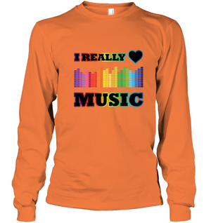 I Really Love Music - Gildan Adult Classic Long Sleeve T-Shirt