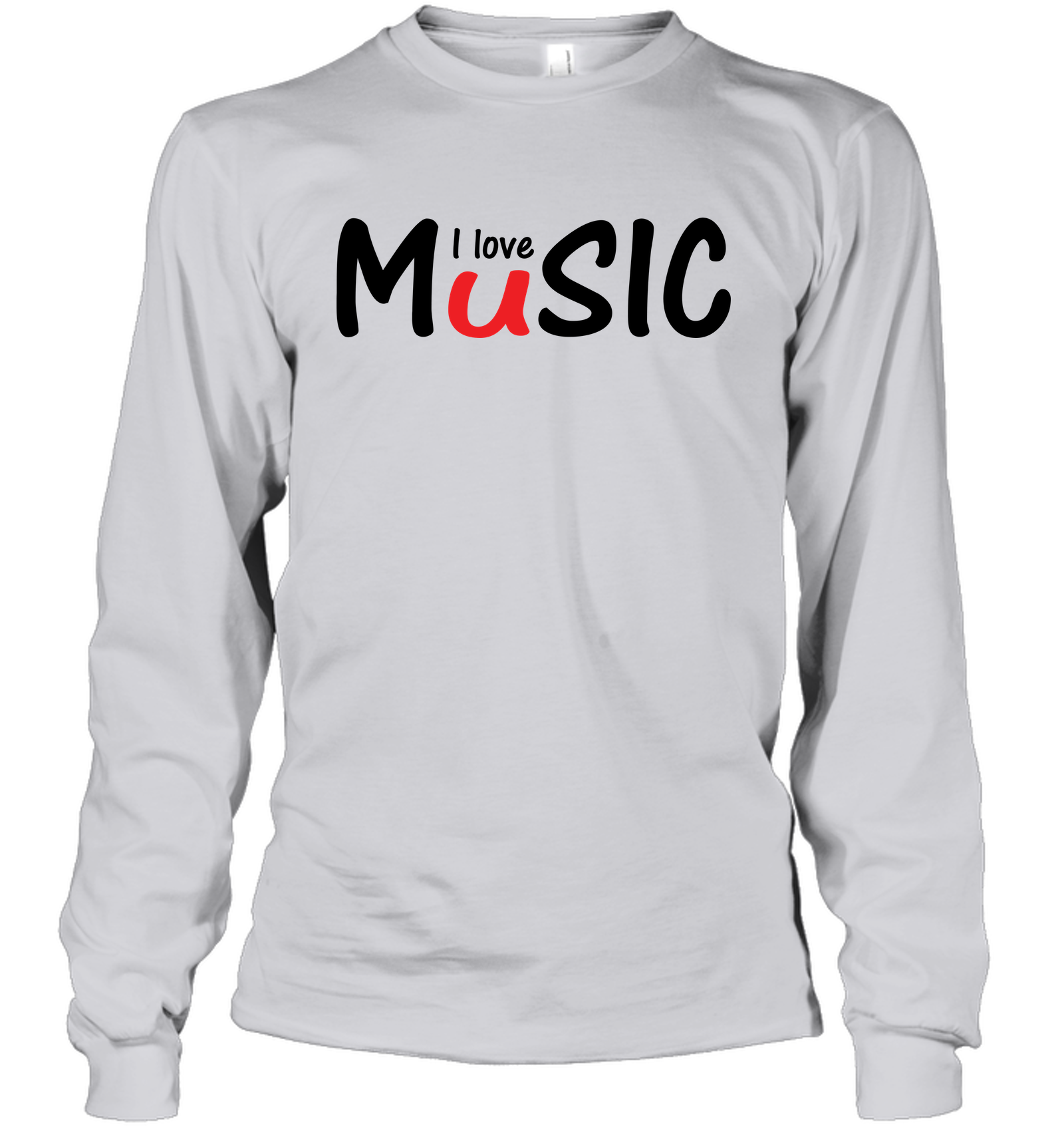 I Love Music plain and simple - Gildan Adult Classic Long Sleeve T-Shirt