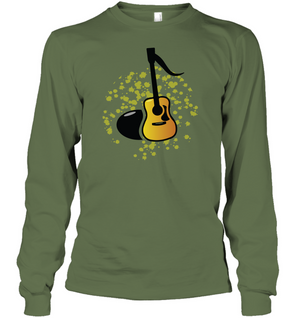 Acoustic Guitar Note - Gildan Adult Classic Long Sleeve T-Shirt