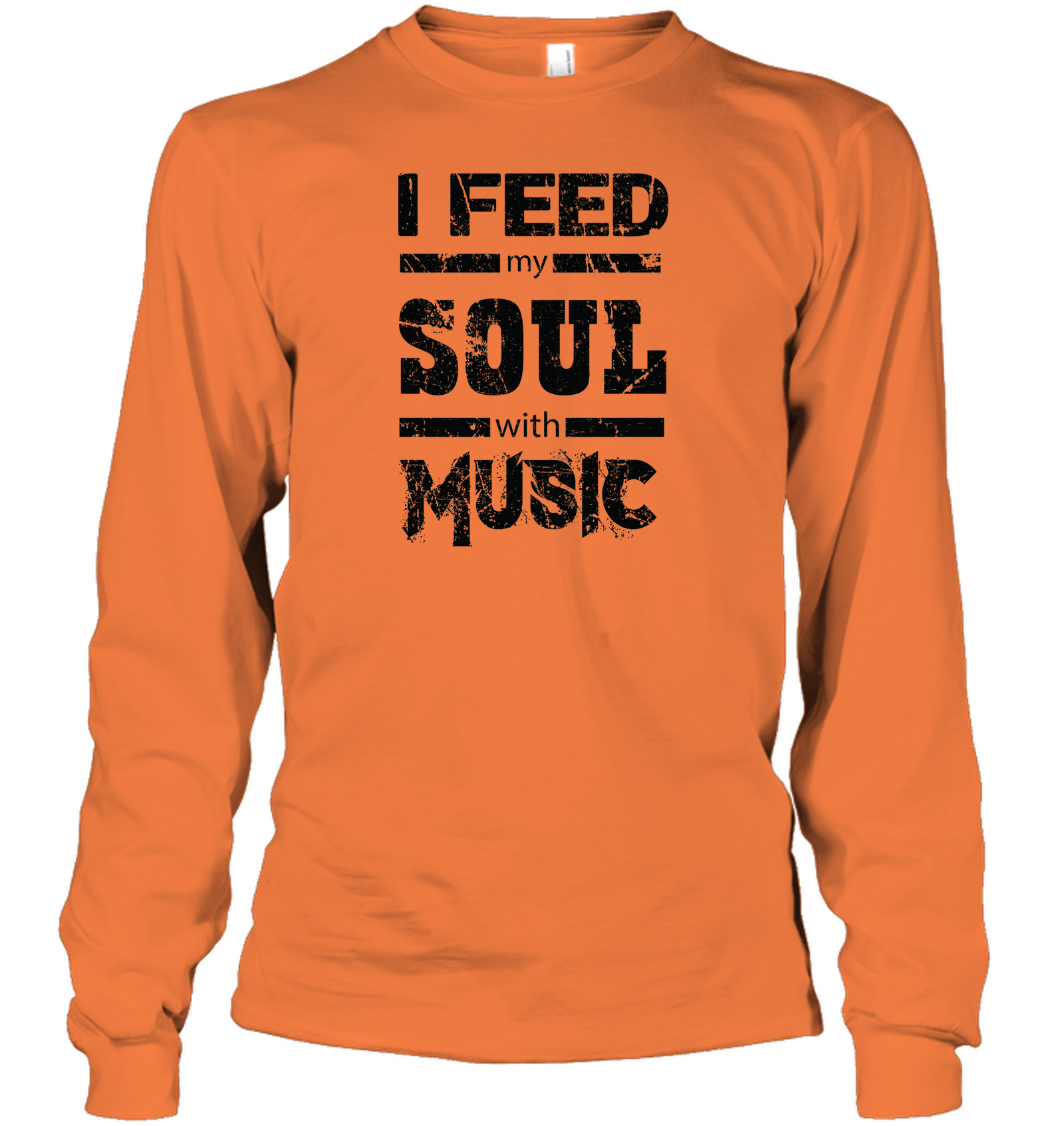 I Feed My Soul With Music - Gildan Adult Classic Long Sleeve T-Shirt