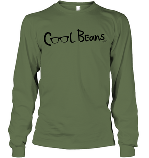 Cool Beans - Black (Style 2) - Gildan Adult Classic Long Sleeve T-Shirt