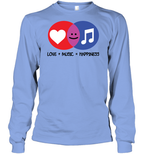 Love and Music is Happiness - Gildan Adult Classic Long Sleeve T-Shirt