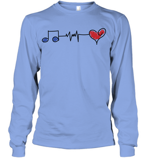 Musical Connections Blue - Gildan Adult Classic Long Sleeve T-Shirt