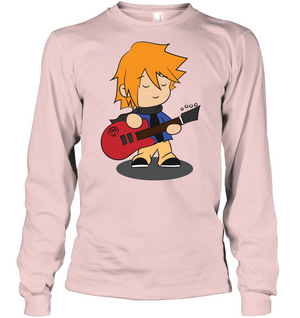 Boy with Guitar - Gildan Adult Classic Long Sleeve T-Shirt