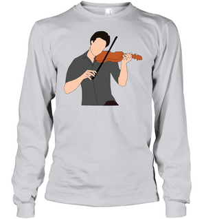 Guy Playin the Violin - Gildan Adult Classic Long Sleeve T-Shirt