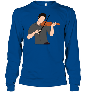 Guy Playin the Violin - Gildan Adult Classic Long Sleeve T-Shirt