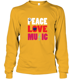 Peace Love Music - Gildan Adult Classic Long Sleeve T-Shirt
