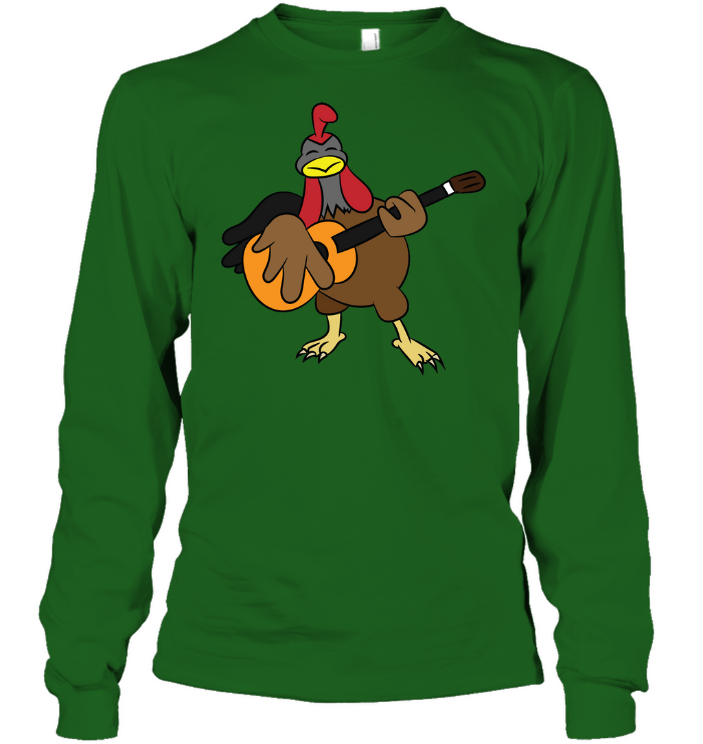 Chicken with Guitar - Gildan Adult Classic Long Sleeve T-Shirt