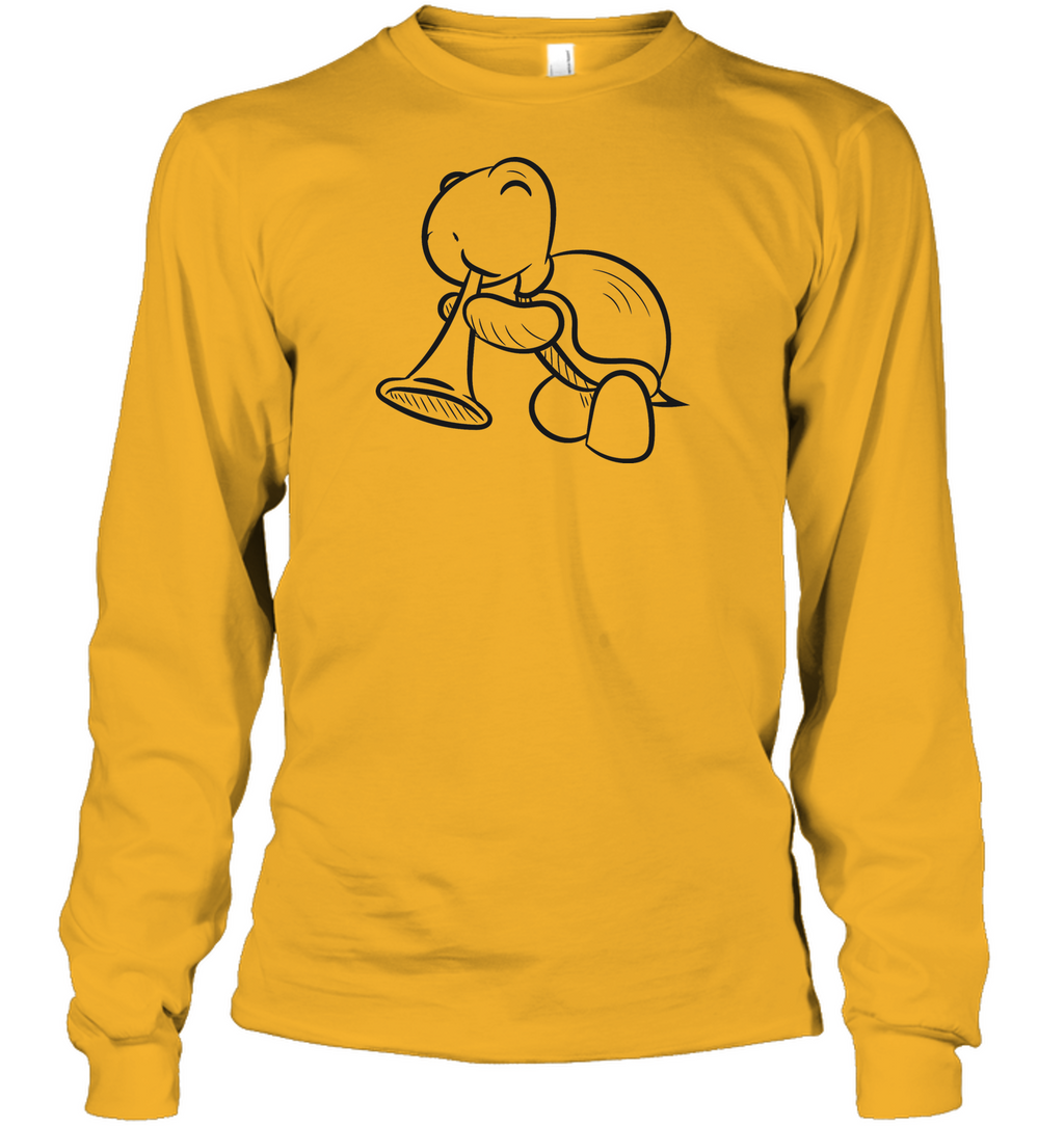 Turtle with Trumpet - Gildan Adult Classic Long Sleeve T-Shirt