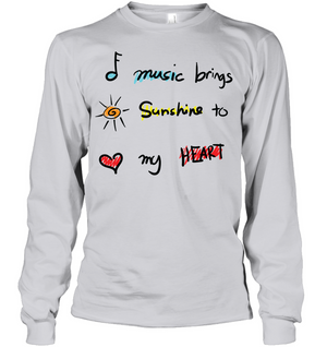 Music brings Sunshine to my Heart - Gildan Adult Classic Long Sleeve T-Shirt