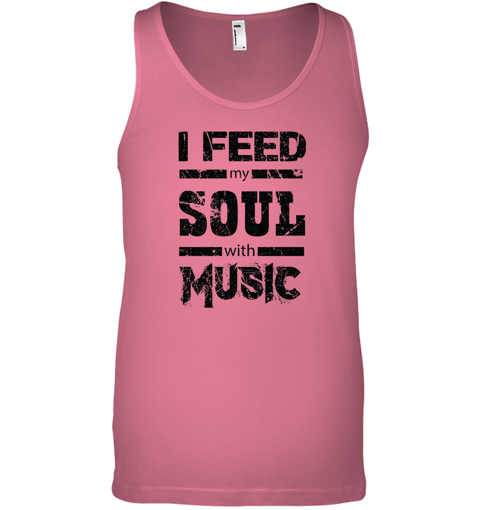I Feed My Soul With Music - Bella + Canvas Unisex Jersey Tank