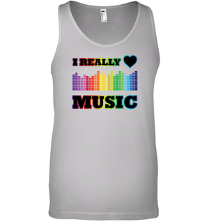 I Really Love Music - Bella + Canvas Unisex Jersey Tank