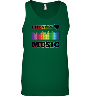 I Really Love Music - Bella + Canvas Unisex Jersey Tank