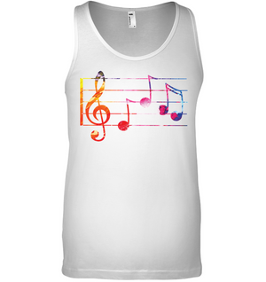 Color Notes n Staff  - Bella + Canvas Unisex Jersey Tank