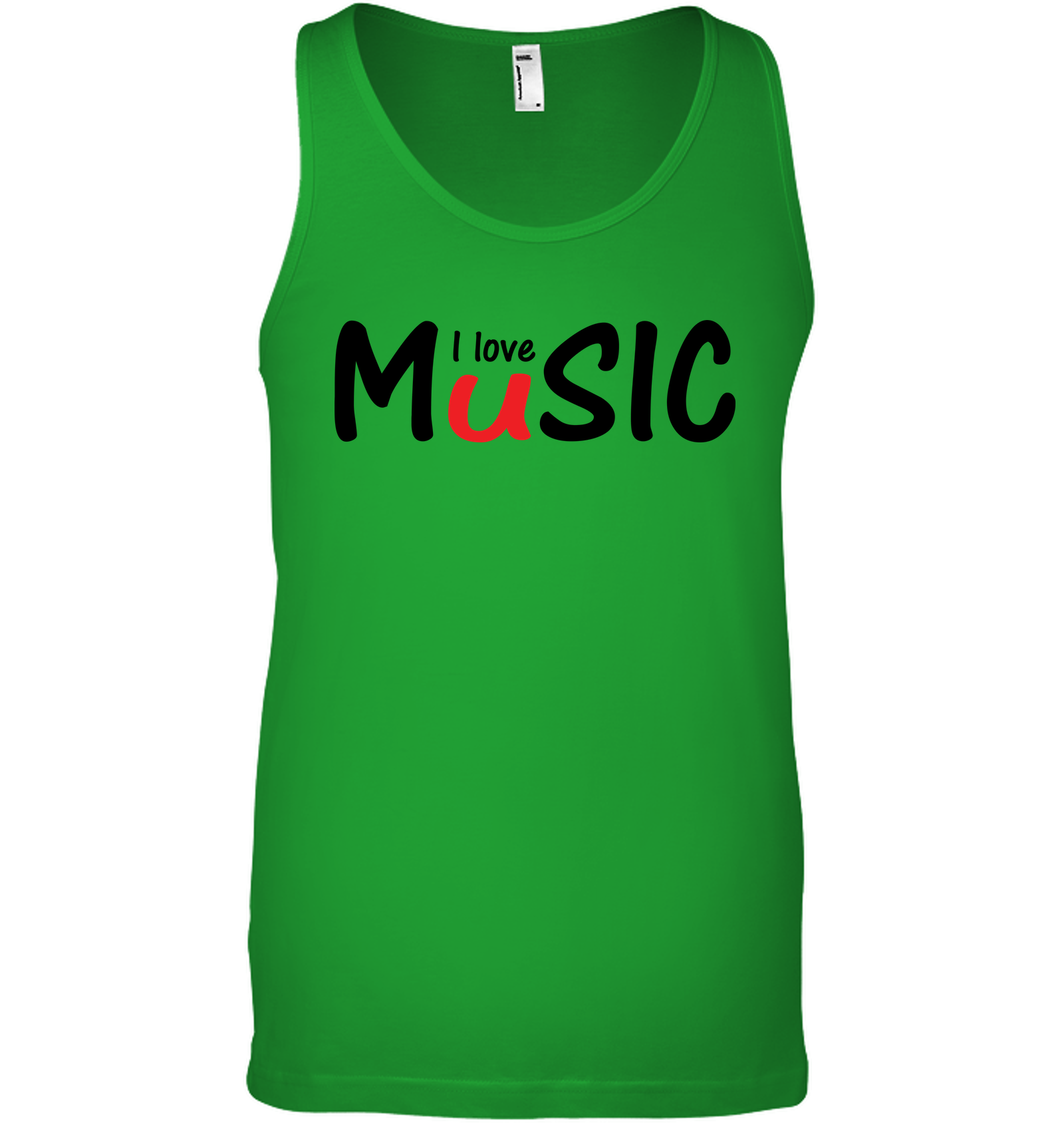 I Love Music plain and simple - Bella + Canvas Unisex Jersey Tank