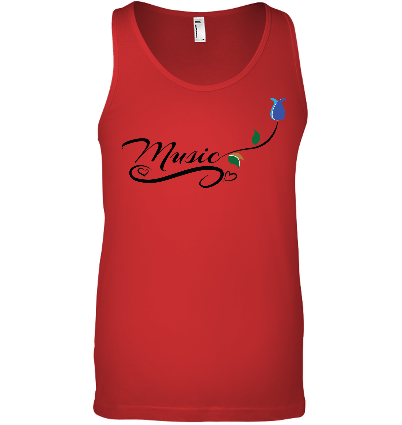Music and Tulips - Bella + Canvas Unisex Jersey Tank
