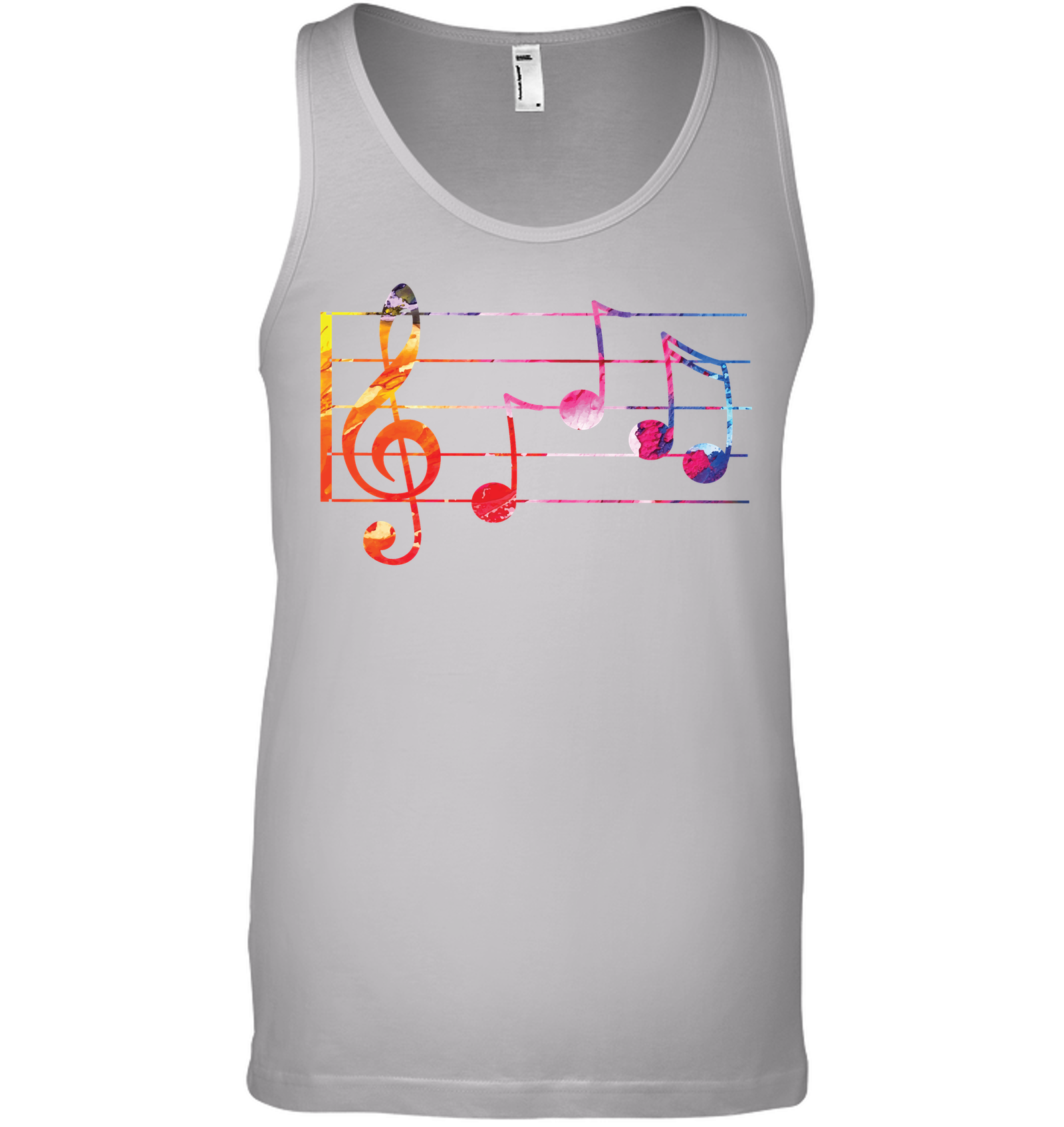 Color Notes n Staff  - Bella + Canvas Unisex Jersey Tank