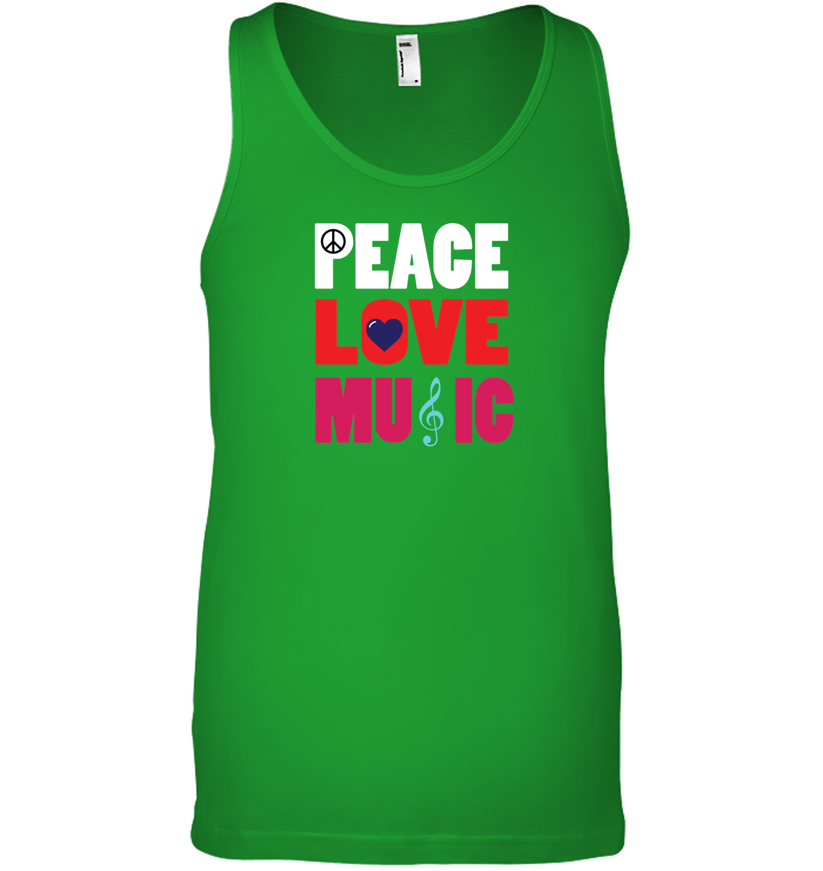 Peace Love Music - Bella + Canvas Unisex Jersey Tank