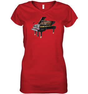 Piano Eyes  - Hanes Women's Nano-T® V-Neck T-Shirt