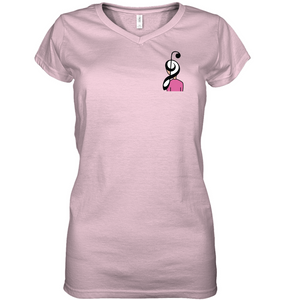 Musical Hairstyle (Pocket Size) - Hanes Women's Nano-T® V-Neck T-Shirt