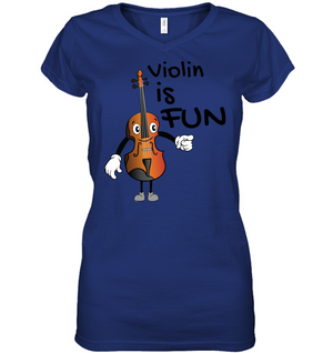 Violin is Fun  - Hanes Women's Nano-T® V-Neck T-Shirt