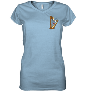 The Harp (Pocket Size)  - Hanes Women's Nano-T® V-Neck T-Shirt