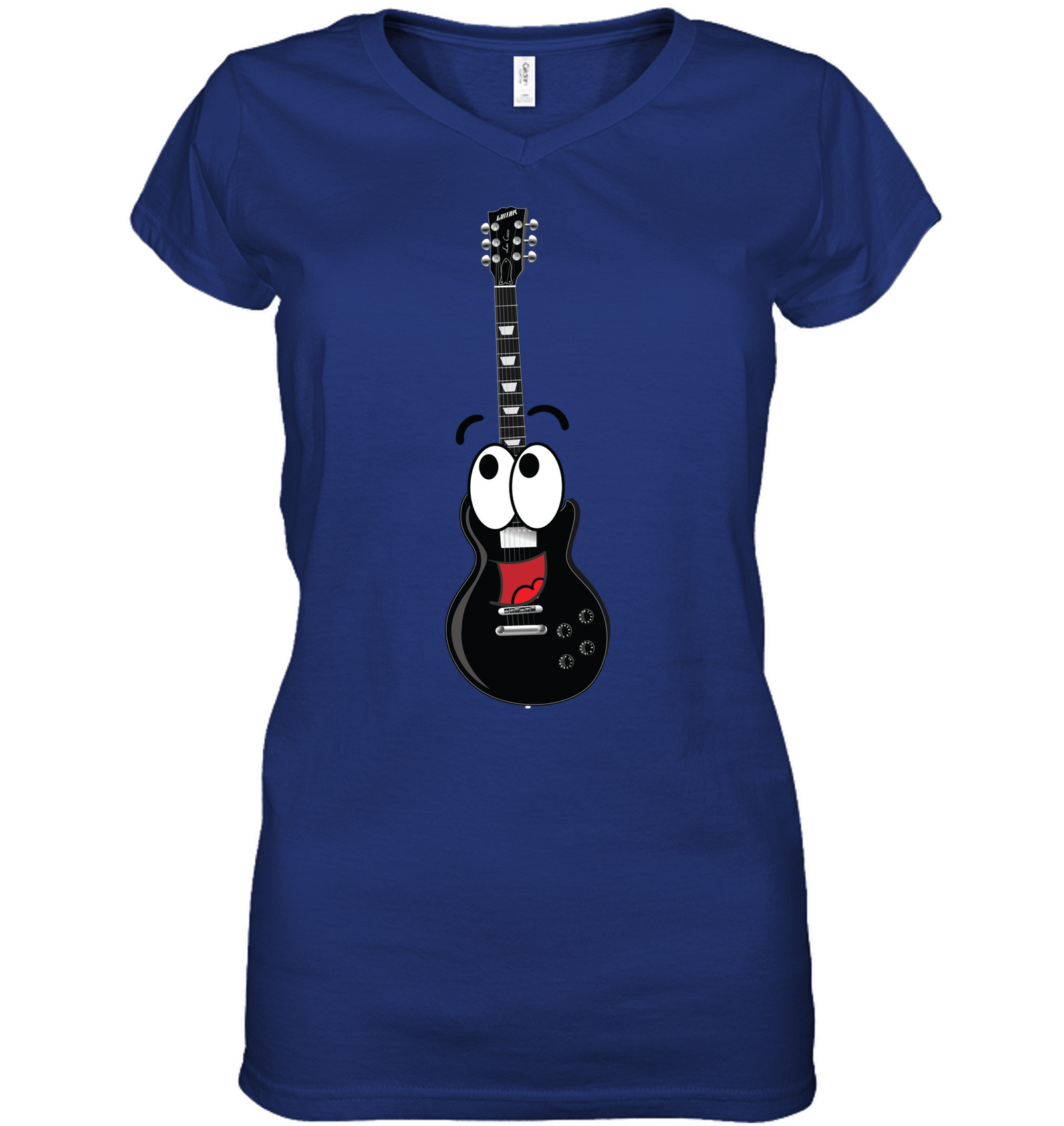 Electric Guitar Fun - Hanes Women's Nano-T® V-Neck T-Shirt