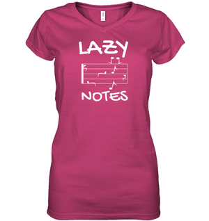 Lazy Notes - Hanes Women's Nano-T® V-Neck T-Shirt