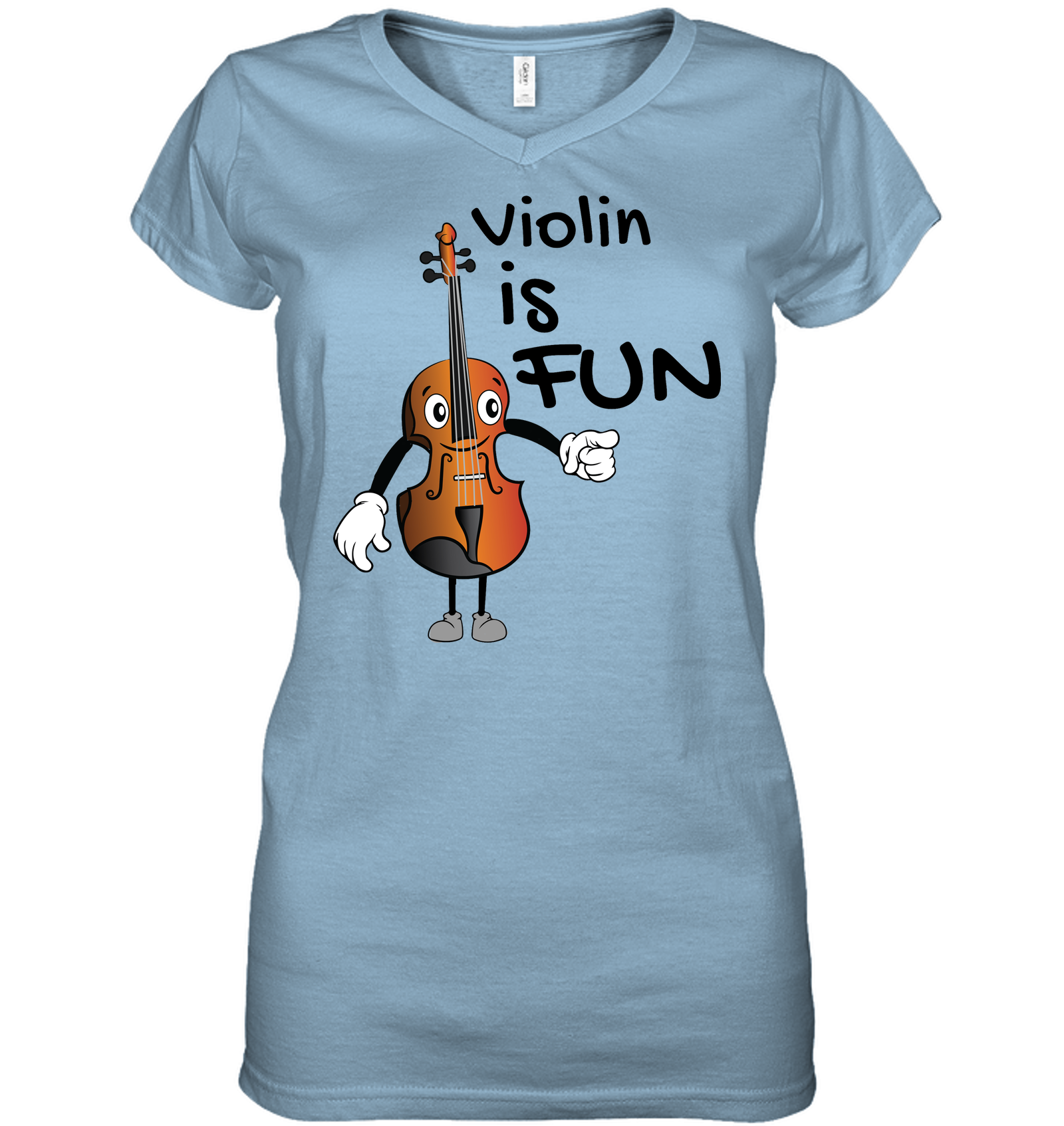 Violin is Fun  - Hanes Women's Nano-T® V-Neck T-Shirt