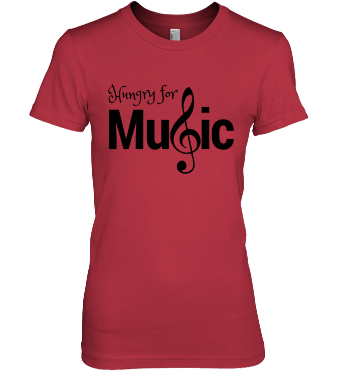 Hungry for Music - Hanes Women's Nano-T® T-shirt