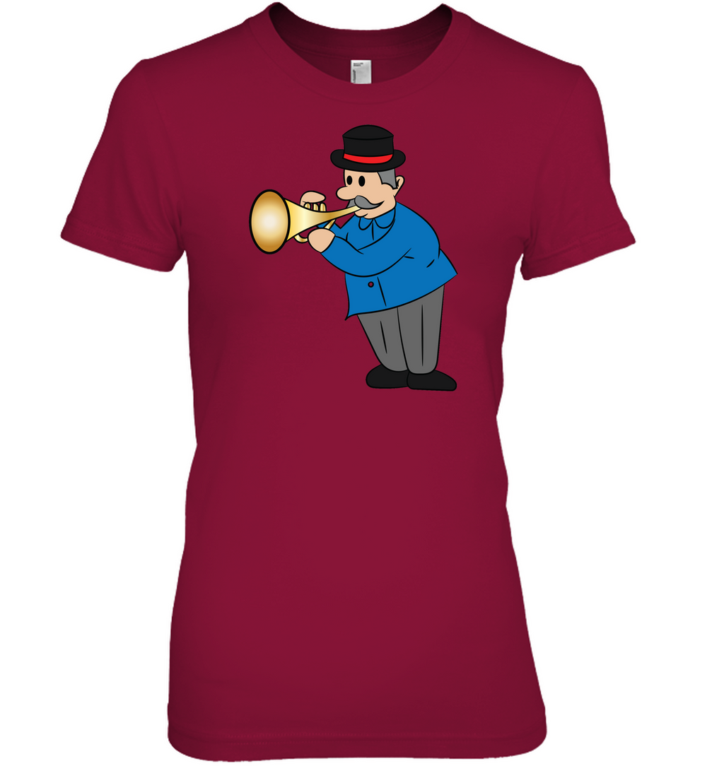 Man with Trumpet - Hanes Women's Nano-T® T-shirt