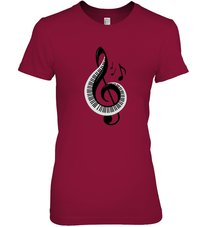 Keyboard Treble - Hanes Women's Nano-T® T-shirt