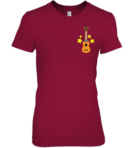 Cute Guitar (Pocket Size) - Hanes Women's Nano-T® T-Shirt